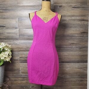 Symphony Sparkle Glitter Spaghetti Strap Party Dress Purple Pink Hues